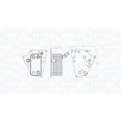 Imagen de MAGNETI MARELLI 350300001500 Radiador de Aceite OPEL: Vectra C Berlina, Astra H GTC, Zafira B, SAAB: 9 3 Cabrio, Familiar