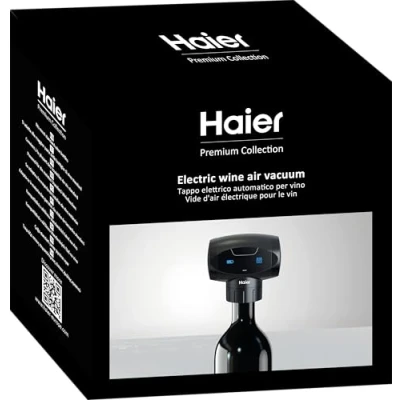Imagen de Haier, Sellador al vacío de aire para vino eléctrico, conserva el sabor y aroma auténticos, prolonga la vida útil las botellas abiertas, frescura durante 7 días, regalo los amantes del