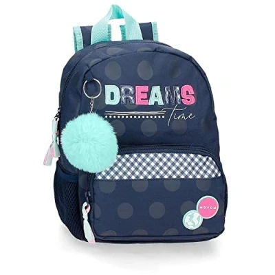 Imagen de Movom Dreams time Mochila Preescolar Adaptable a Carro Azul 23x28x10 cms Poliéster 6,44L