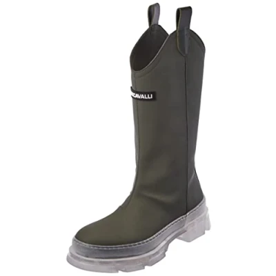 Imagen de Just Cavalli Stivale Donna, Zapatos de Trabajo Mujer, Verde, 38 EU