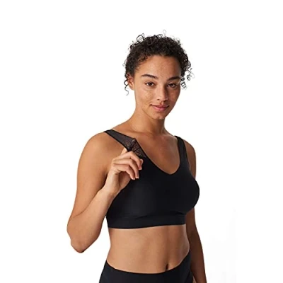 Imagen de Chantelle Softstretch 11G1 Sujetador Estilo Bralette, Black, XL 2XL para Mujer