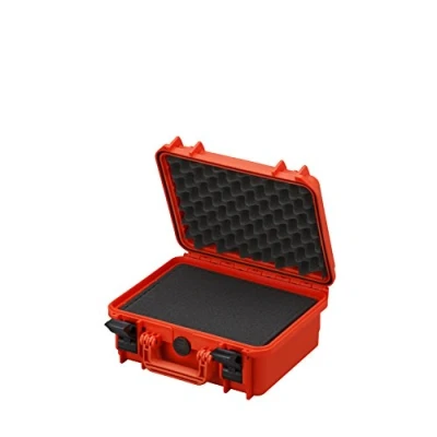 Imagen de MAX Cases MAX300S.001 Naranja Maleta hermética con Espuma pre Cortada a cubetas Dimensiones internas 300 x 225 132 mm