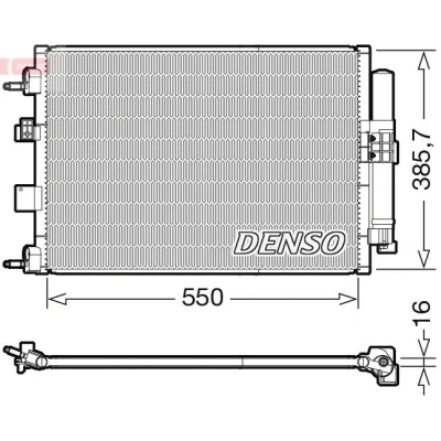 Imagen de DENSO DCN10046 Condensador con secador R 134 a FORD: FOCUS 3, C Max 2, 3 Turnier