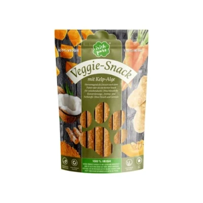 Imagen de Irish Pure Veggie Snack para perros 1 x 150 g Sticks Entrenamiento Sin cereales Recompensa 100% Natural Golosinas Saludable
