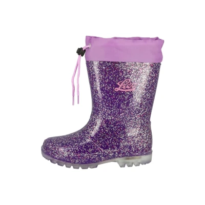 Imagen de LICO Warmlined Powerlight W Blinky Botas de agua para niños, Talla: 35, Purple Zapatos