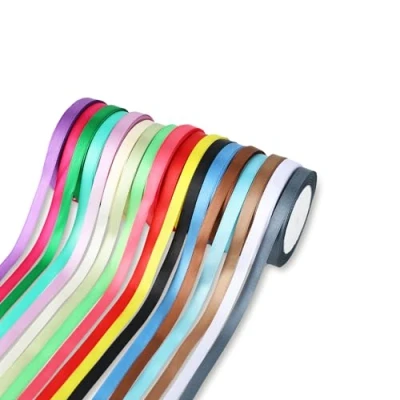 Imagen de Wenrescry Juego de 18 Cintas Raso Colores Vibrantes, 1 cm x 20 m, Perfectas para Manualidades, Bricolaje, Envoltorios Regalos y Decoración Bodas