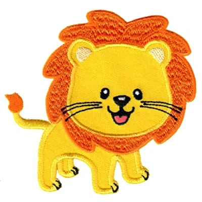 Imagen de PatchMommy León Parche Termoadhesivo Bordado para Ropa Parches Infantiles y Apliques Niños