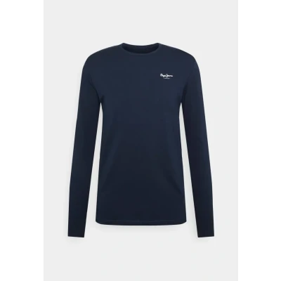 Imagen de Pepe Jeans Original Basic Camiseta de manga larga, Hombre, Talla: XS, Dar blue