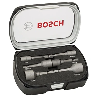Imagen de Bosch 2 608 551 079 Set de 6 llaves vaso 50 mm; 6, 7, 8, 10, 12, 13 mm (pack 6)