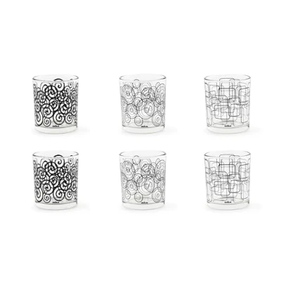Imagen de Excelsa Magic Black Juego de 6 vasos agua, cristal, capacidad 260 ml.