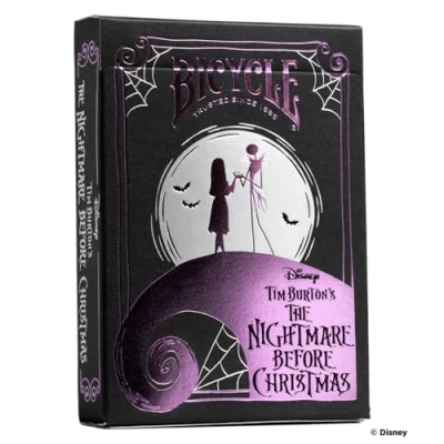 Imagen de Bicycle Disney Nightmare Before Christmas, baraja de cartas inspirada en la pelicula Pesadilla antes Navidad.