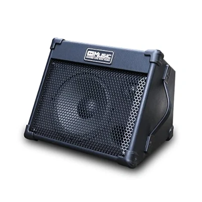 Imagen de Coolmusic amplificador de guitarra acústica portátil 40 W con entrada micrófono, Bluetooth integrado, batería recargable rendimiento hasta 8 horas
