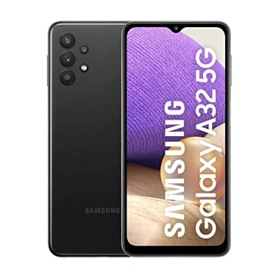 Imagen de 2021 Samsung Galaxy A32 5G Dual SIM, 64GB, 4GB RAM, Impresionante Negro (Reacondicionado)
