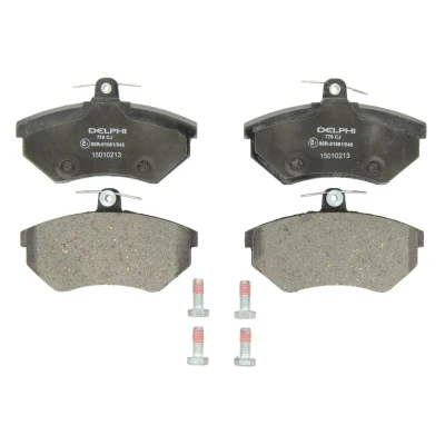 Imagen de DELPHI LP778 Juego de pastillas freno no preparado para indicador desgaste Chapa antichirridos con accesorios SEAT: Ibiza 2, Toledo 2 Limousine