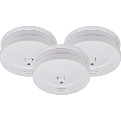Imagen de Brennenstuhl detectores de Humo Set, 3X RM C 9010 con Pila recambiable (comprobado según EN 14604, señal Alarma penetrante) Blanco