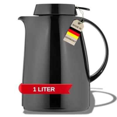 Imagen de Helios Servitherm Jarra al vacío (1 L), Color Negro, 1.0 Litre