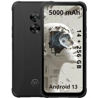 Imagen de Resistente Smartphone blindado Hammer Blade V 5G Impermeable Gran batería 5000mah eSim IP69 cámara 50mpx Pantalla nítida 6.59 HD+ Volte y VoWiFi 256GB Unidad