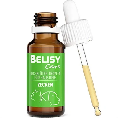 Imagen de BELISY Garrapatas flores de Bach gotas para perros y gatos Mezcla especial según Dr. 20 ml