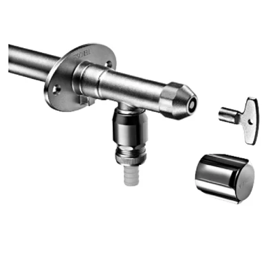 Imagen de Schell außenwand Válvula Juego de Polar II, resistente a las heladas con aireador, cromo mate, 039960399