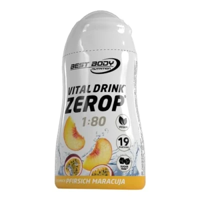 Imagen de Best Body Nutrition Vital Drink Mix Up 1:80 Melocotón Maracuja Flavour Drops, 6 x 48 ml
