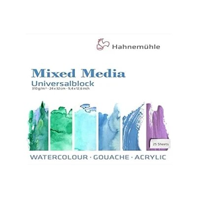 Imagen de Hahnemühle Bloque universal (24 x 32 cm, 25 hojas, 310 g/m²)
