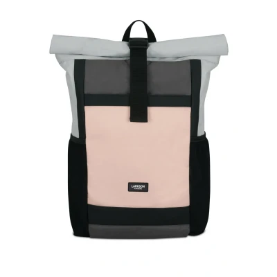 Imagen de Larkson NO Rolltop Gross Arbeit DAY Tages Fahrrad Mochila, Talla: One Size, Rosa grau