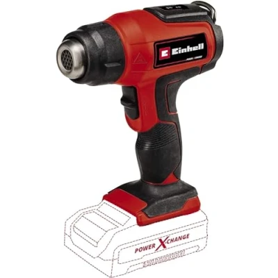 Imagen de Einhell Pistola de aire caliente con Batería TE HA 18 Li Solo Power X Change (Iones Litio, V, temperatura máx. 500 C, 200 L/min, 2 escalones temperatura, sin ni Cargador)