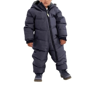 Imagen de Killtec Boy&#039;s Mono/traje para la nieve con aspecto de plumón y capucha Twinkly MNS ONPC B, armada oscura, 110/116, 35480 000