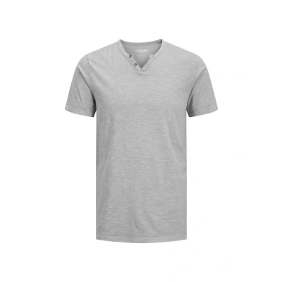 Imagen de Jack &amp; Jones Jjesplit NECK SS NOOS Camiseta básica, Hombre, Talla: Large, Ultimate grey