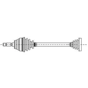 Imagen de METELLI 17 0434 Árbol de transmisión 736 81 SEAT: Arosa