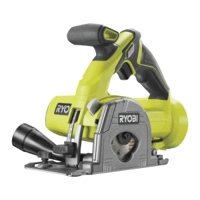 Imagen de RYOBI Sierra Multimaterial 18V ONE+ Ø85x15mm 4250 rpm Entregada con 1 Cuchilla Multimaterial, Baldosa, Guía Paralela y Boquilla de Aspiración (Batería Cargador no Incluidos) R18MMS 0