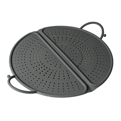 Imagen de KUHN RIKON Protección contra salpicaduras plegable de silicona, gris, diámetro 30 cm