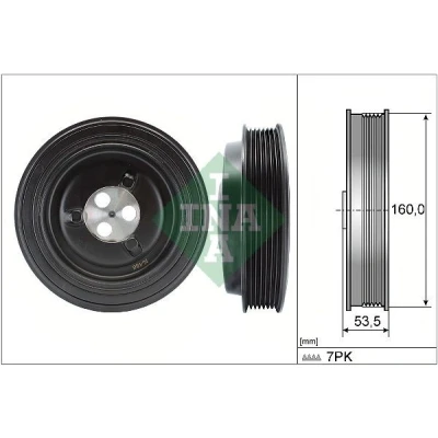 Imagen de INA 544 0132 10 Polea de Cigüeñal 160,00 FORD: Transit Mk6 Furgón, V363 Bus