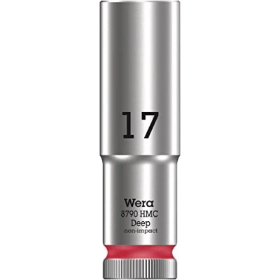 Imagen de WERA 05004557001 8790 HMC Deep 17,0 Llave de vaso larga con arrastre 1/2&quot;