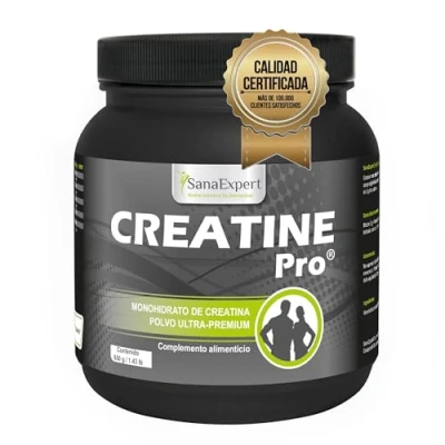 Imagen de SanaExpert Creatine Pro Suplemento Deportivo para Fuerza y Resistencia Monohidrato de Creatina en Polvo (Creapure®) Fabricado Alemania (650g).