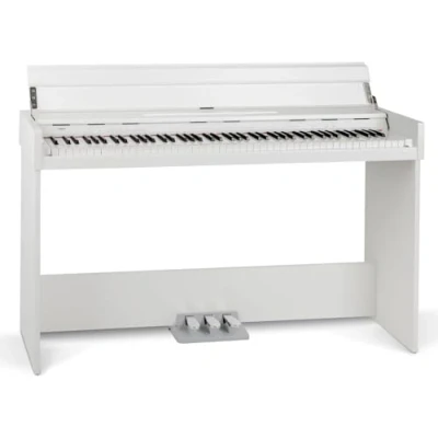 Imagen de FunKey DP 1088 WM Teclado de piano digital delgado 88 teclas sensibles a la velocidad y 3 pedales 20 sonidos Altavoces estéreo integrados 2 tomas para auriculares Blanco mate