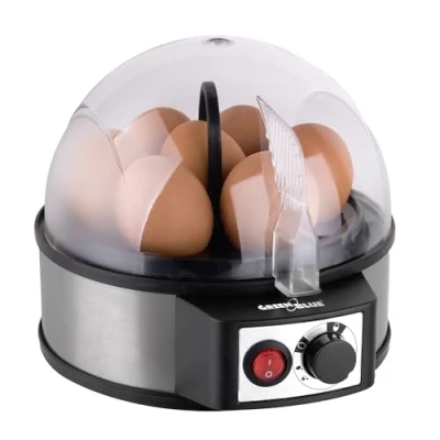 Imagen de GreenBlue GB573 Cocedor de Huevos Automático, Potencia 400W, hasta 7 Huevos, Vaso Medidor, 220 240V , 50 Hz