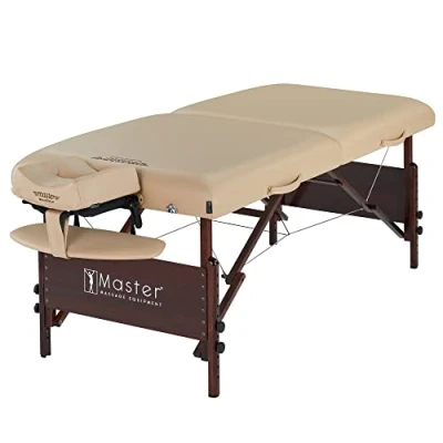 Imagen de Master Massage Del Ray Masaje portátil para mesa de tatuaje, pestañas, spa, salón belleza, cama, arena, 71 cm ancho con capacidad peso: 300 kg