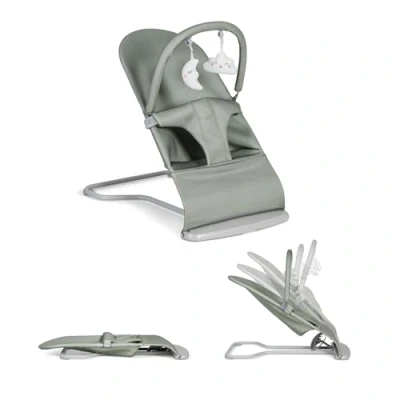 Imagen de ms Hamaca para Bebé Lullaby Plegable Y Portatil 2 En 1 Mecedora Silla Verde