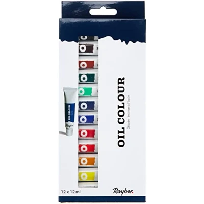 Imagen de Rayher Set de Artista Pinturas al óleo, Surtido, 12 ml (Paquete 12), 144