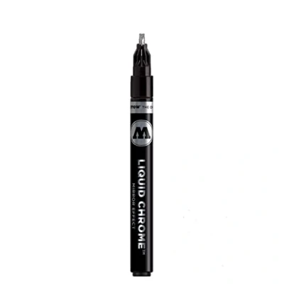 Imagen de Molotow Marcador de caligrafía cromo líquido, bolígrafo tinta efecto espejo 3 mm
