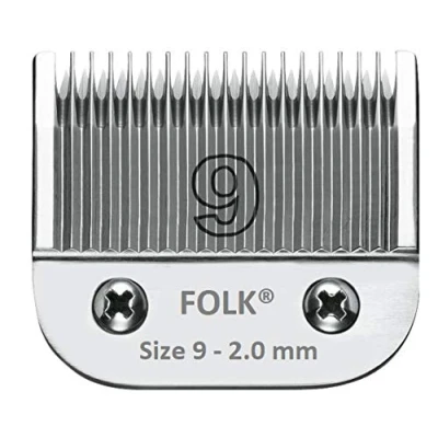 Imagen de Folk Cabezal Cuchillas Intercambiable Serie A5 peluquería Canina, Wahl, Andis, Aesculap, Moser, Oster, Liveryman, GTS (A Size #9 2mm)