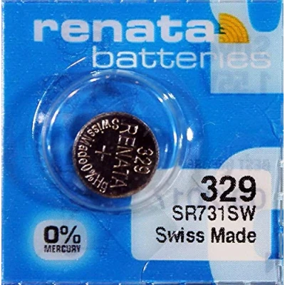 Imagen de Renata 329 Pilas para reloj, 10 unidades