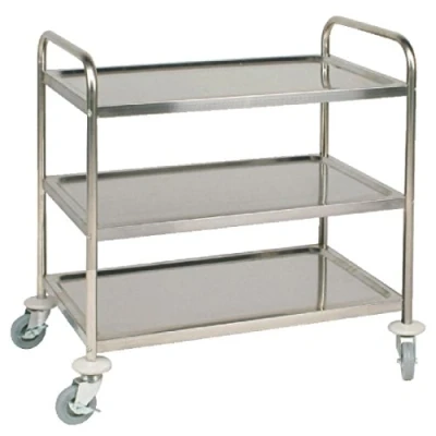 Imagen de Carretilla de 3 niveles Grande Vogue 930 x 860 535 mm, catering acero Inoxidable.