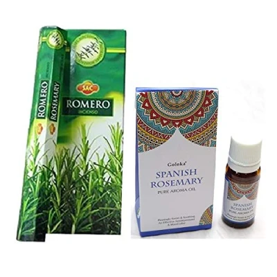 Imagen de DORAZEN Pack Incienso Sac Romero + Aceite GOLOKA Spanish Rosemary