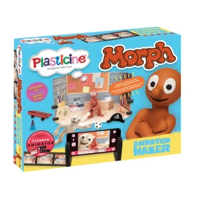 Imagen de Plasticine Kit de animación P L A S T I C N Morph: CREA Tus propias películas Stop Motion Morph &amp; CHAS, Incluye Juego Mesa, Accesorios Escena, Arcilla Modelado y aplicación Gratuita