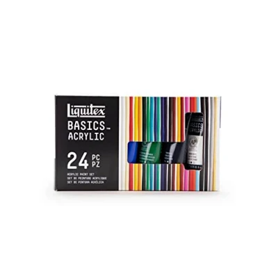 Imagen de Liquitex BASICS, Set de Pintura Acrílica Studio, 24 Tubos 22 mL