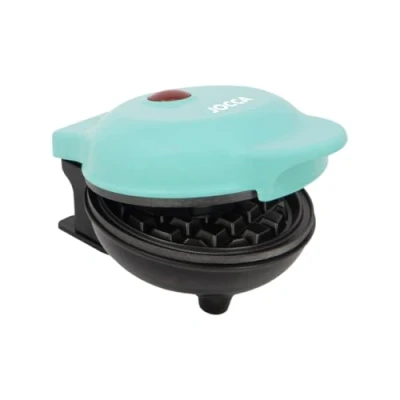 Imagen de Jocca Gofrera Redonda Funny Cooking Turquesa 500W Placas Antiadherentes Gofres en 2 Minutos Diseño Compacto y Seguro