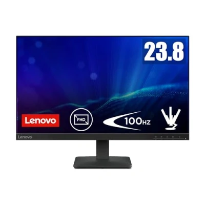Imagen de Lenovo L24 4e Monitor FHD 23.8&quot; (IPS, 1920x1080, Tasa de Refresco 48 Hz 100 Hz, Tiempo Respuesta 4 ms, HDMI 1.4, VGA, VESA x mm) Soporte Inclinación, Negro