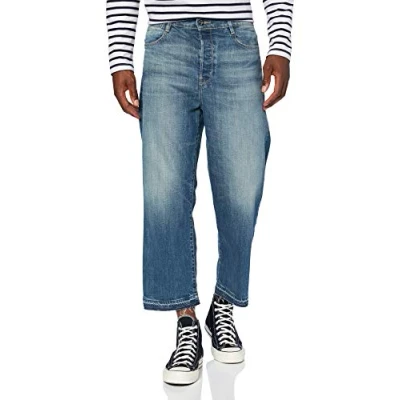 Imagen de G STAR RAW Tedie Ultra High Straight Ripped Edge Ankle C Jeans, Vaqueros para Mujer, Azul (faded atlas D16797 B767 B137), 24W / 30L